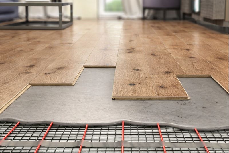 Dubová podlaha podlahové vytápění